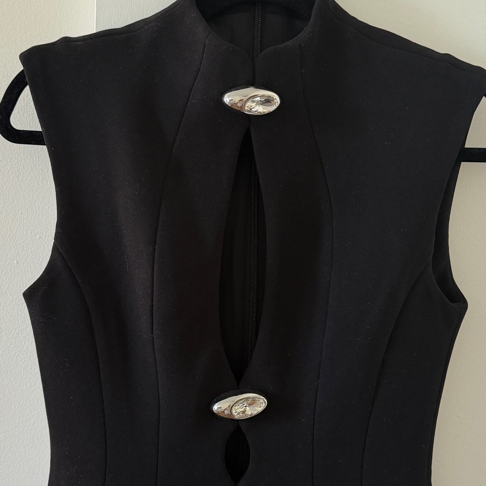 Meshki Michelle Cut Out Maxi Dress - Black - NWT - Picture 9 of 10